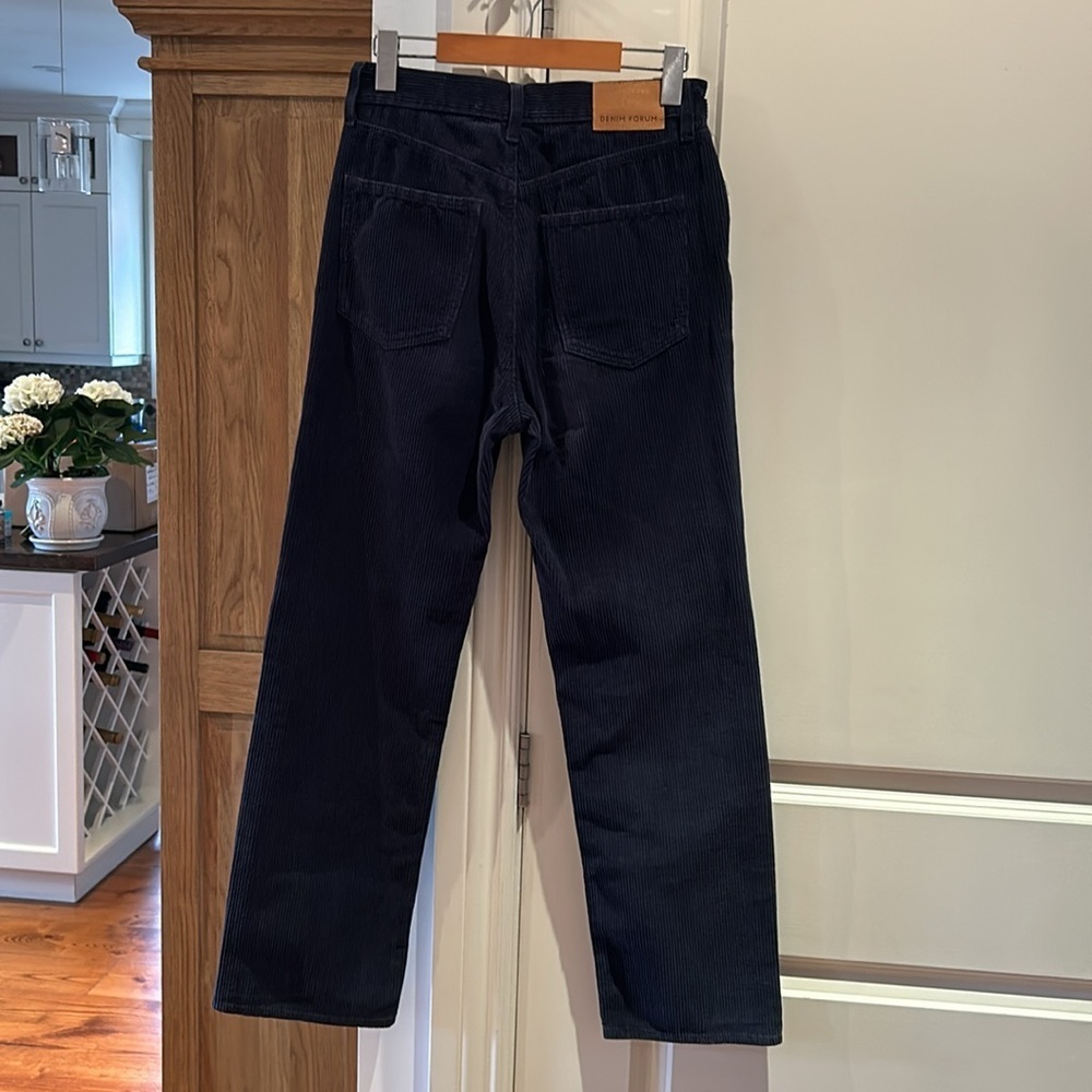 DENIM FORUM ARITZIA the Joni high rise loose 29L blue corduroy - Picture 8 of 14